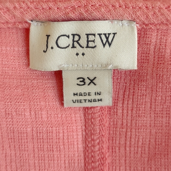 J.CREW Top 3X coral tie waist V-Neck Plus Size - Picture 5 of 7